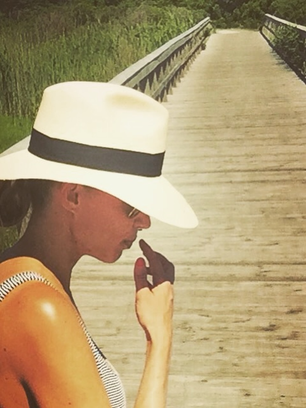 Stetson Wide-Brim Panama Straw Hat